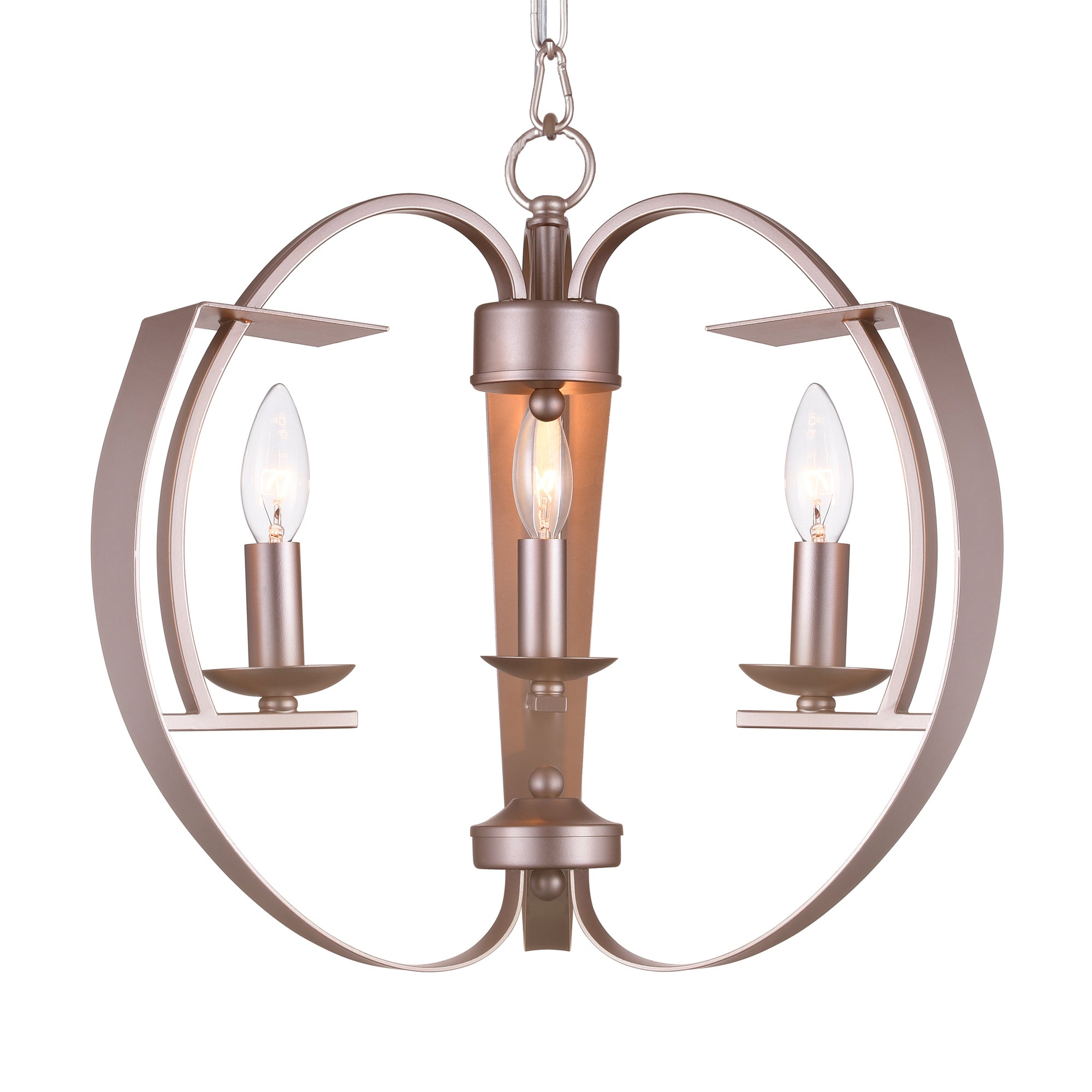 Verbena 3 Light Chandelier With Pewter Finish - CWI Lighting