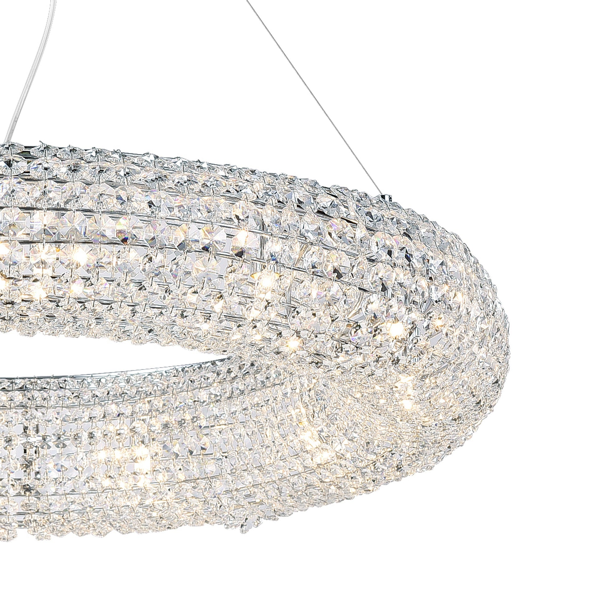 Veronique 12 Light Chrome Chandelier - CWI Lighting