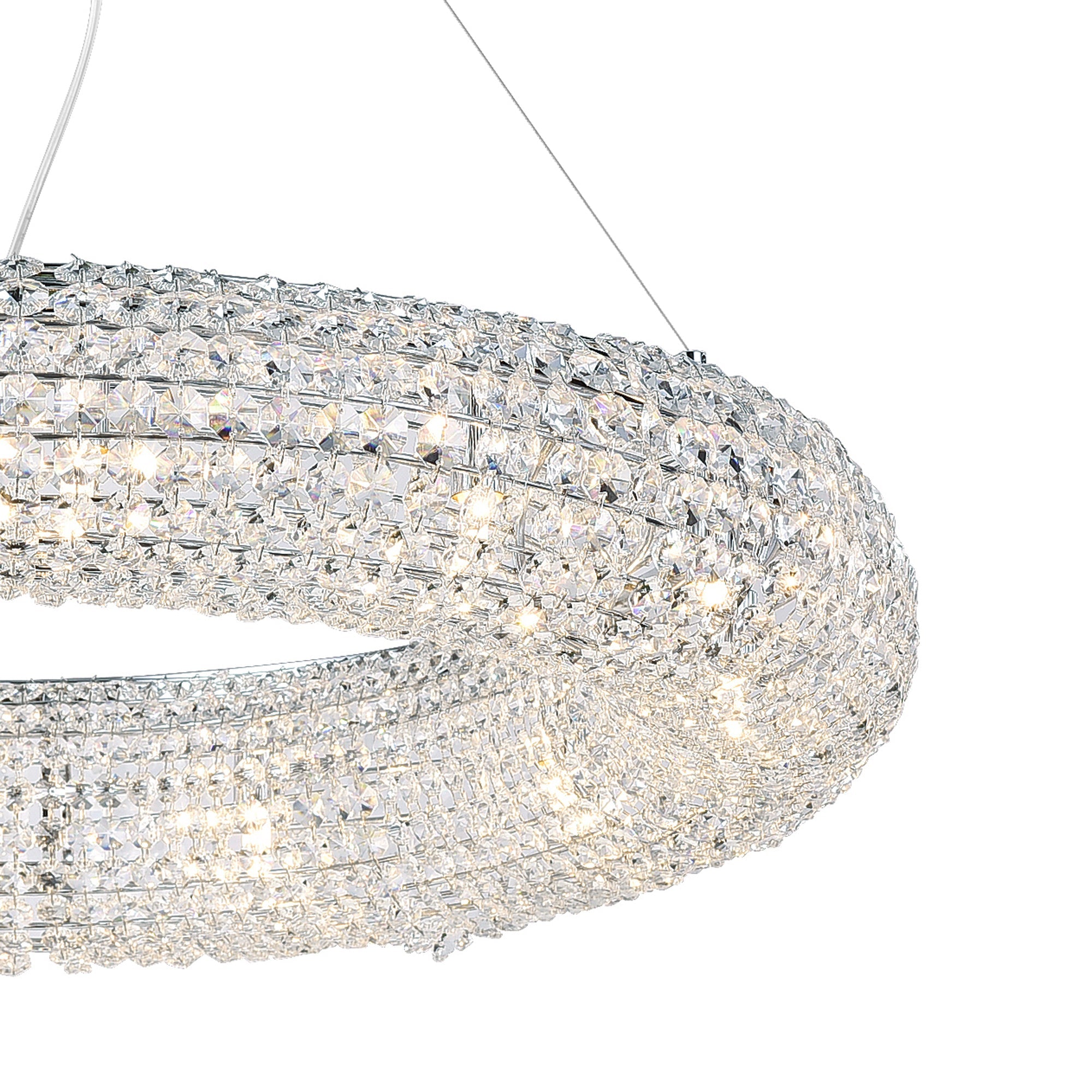 Veronique 12 Light Chrome Chandelier - CWI Lighting