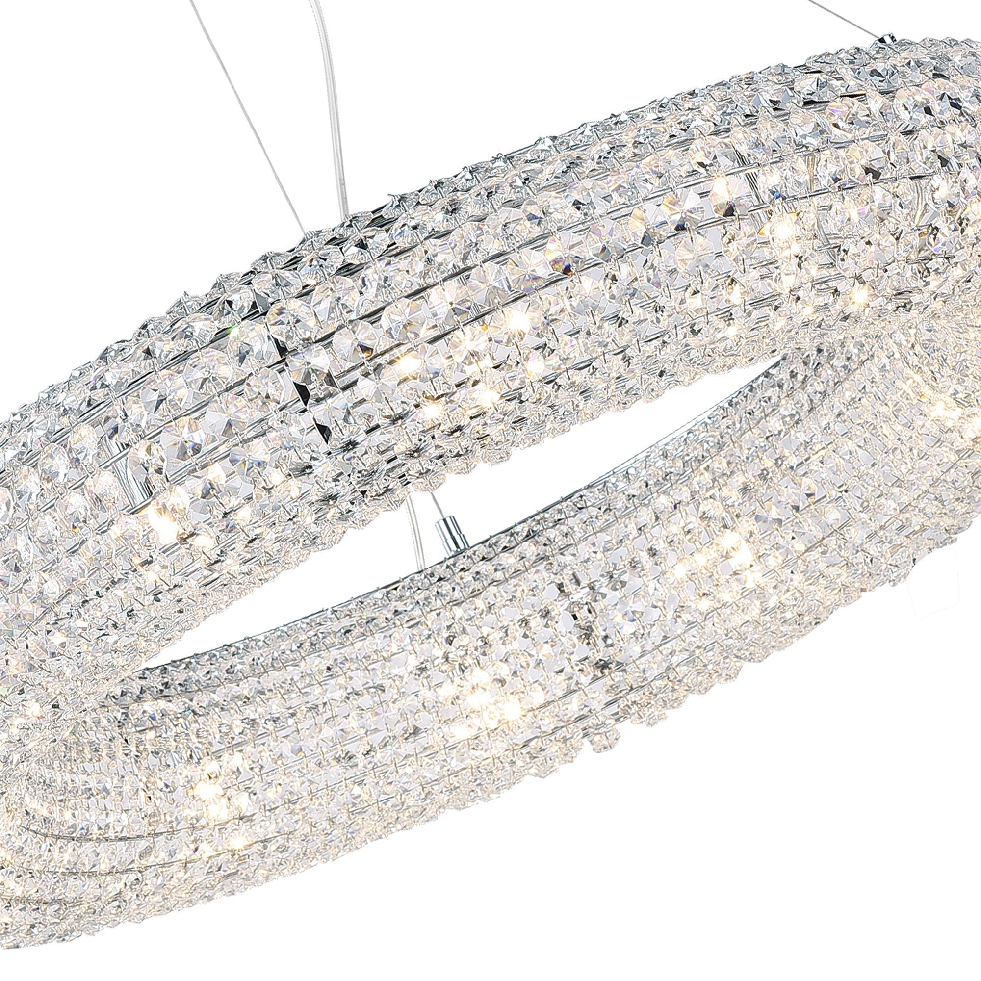 Veronique 12 Light Chrome Chandelier - CWI Lighting