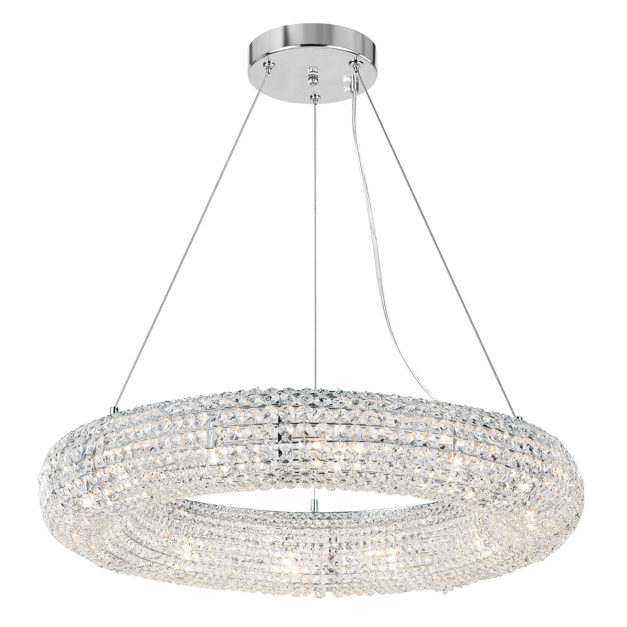 Veronique 12 Light Chrome Chandelier - CWI Lighting