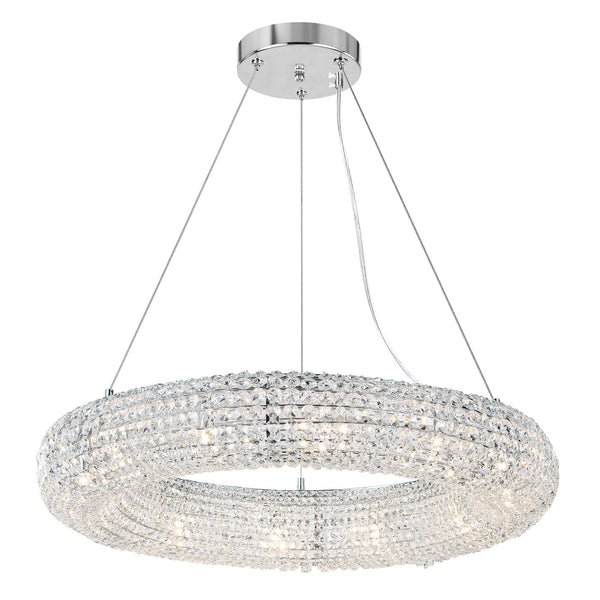 Veronique 12 Light Chrome Chandelier - CWI Lighting