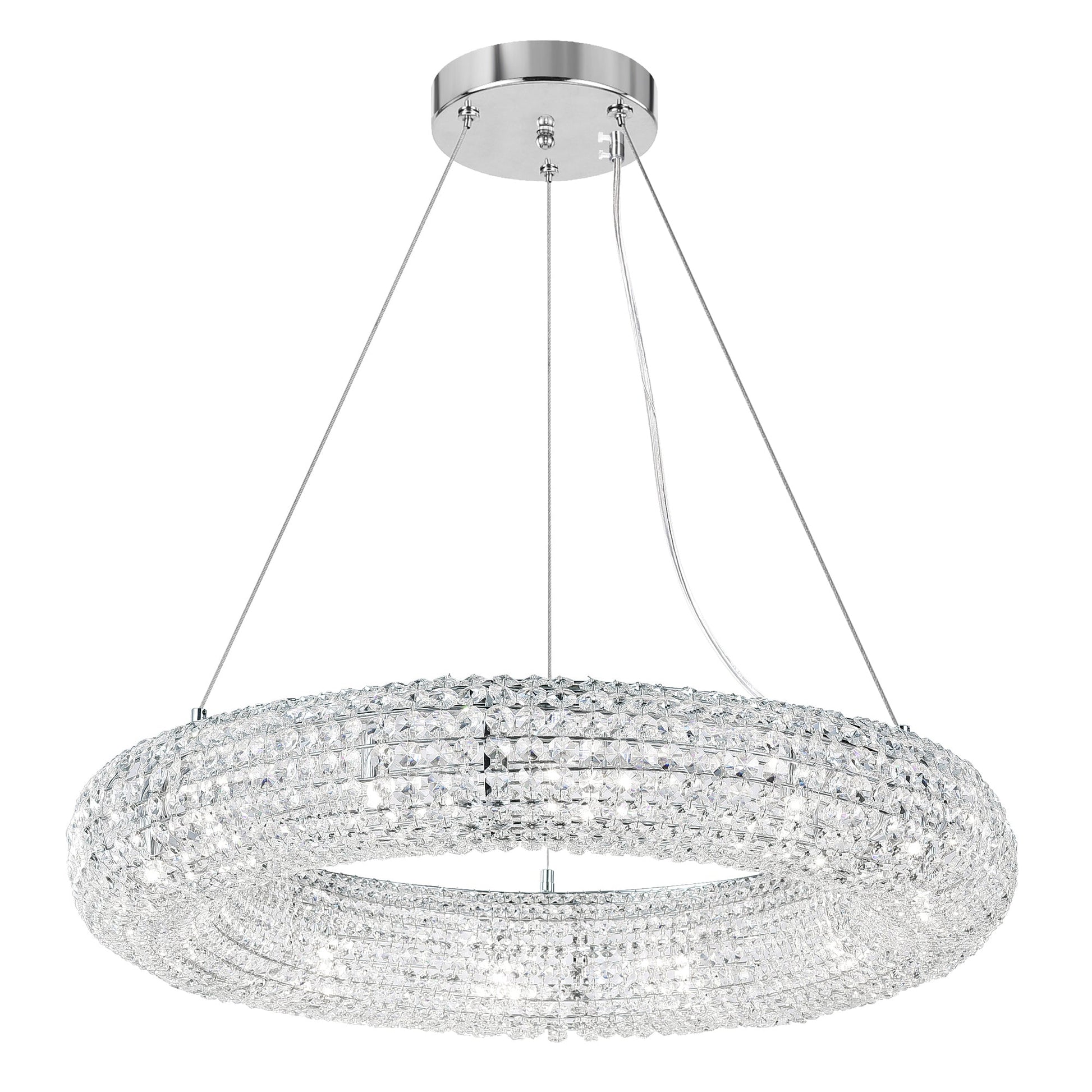 Veronique 12 Light Chrome Chandelier - CWI Lighting