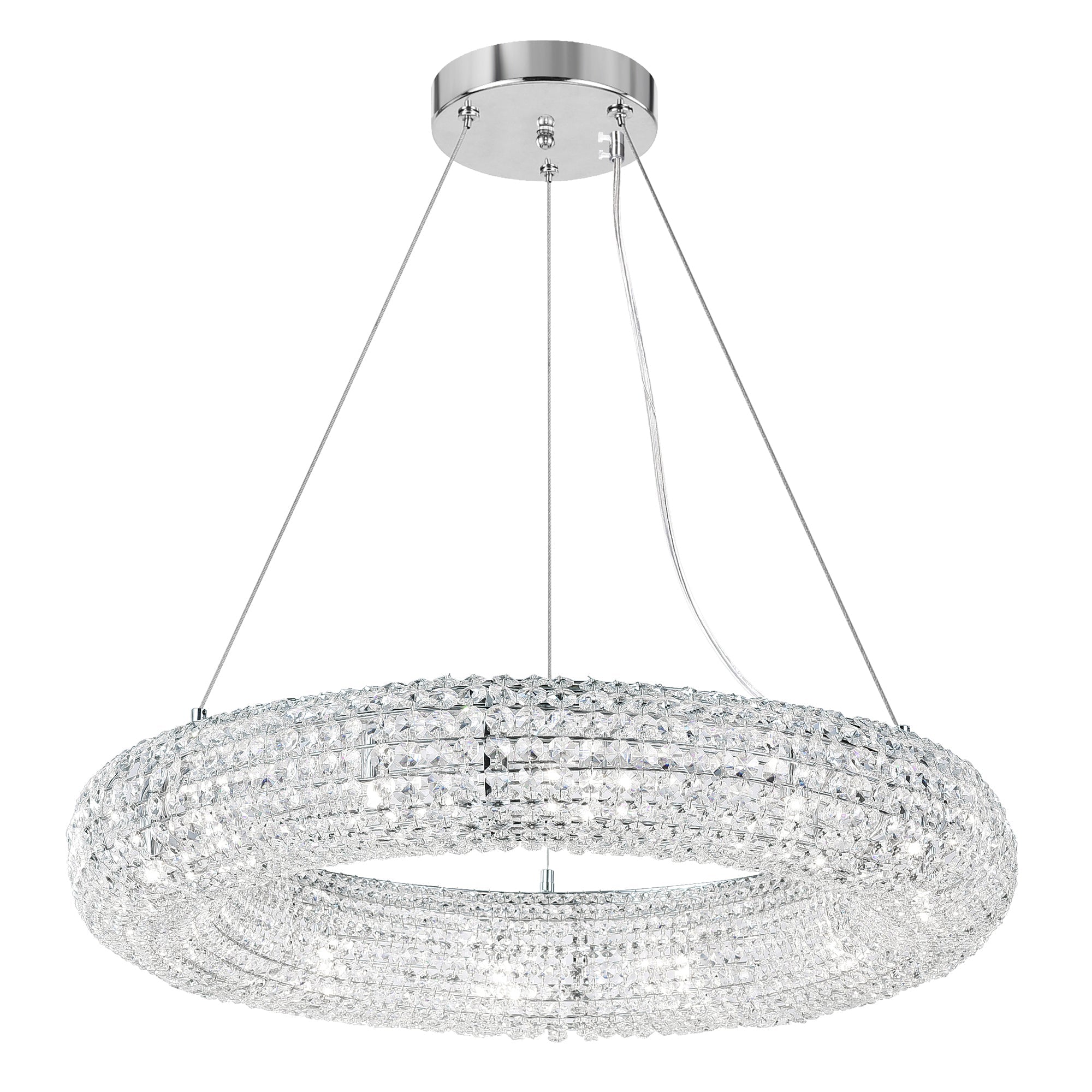 Veronique 12 Light Chrome Chandelier - CWI Lighting