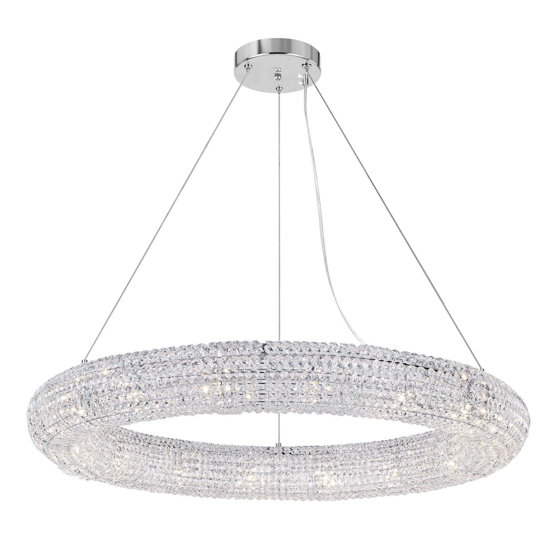 Veronique 16 Light Chrome Chandelier - CWI Lighting