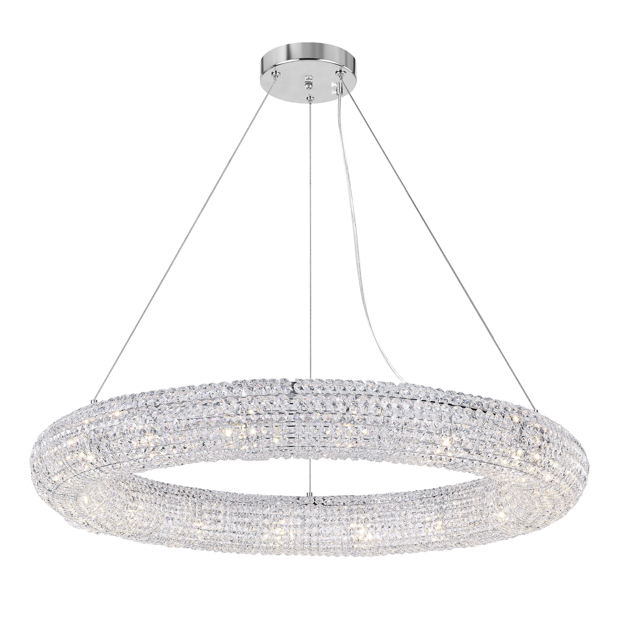 Veronique 16 Light Chrome Chandelier - CWI Lighting