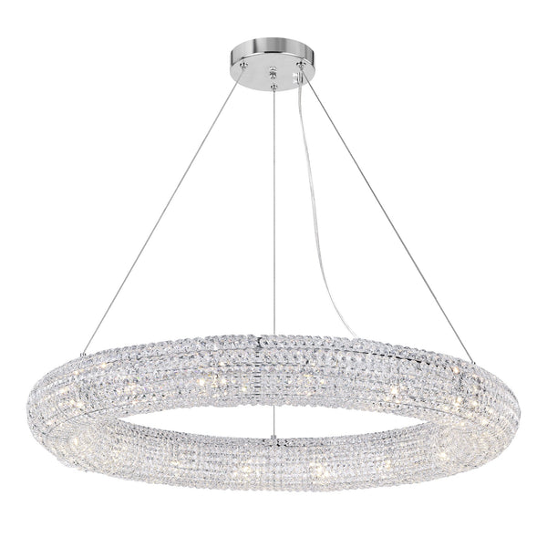 Veronique 16 Light Chrome Chandelier - CWI Lighting