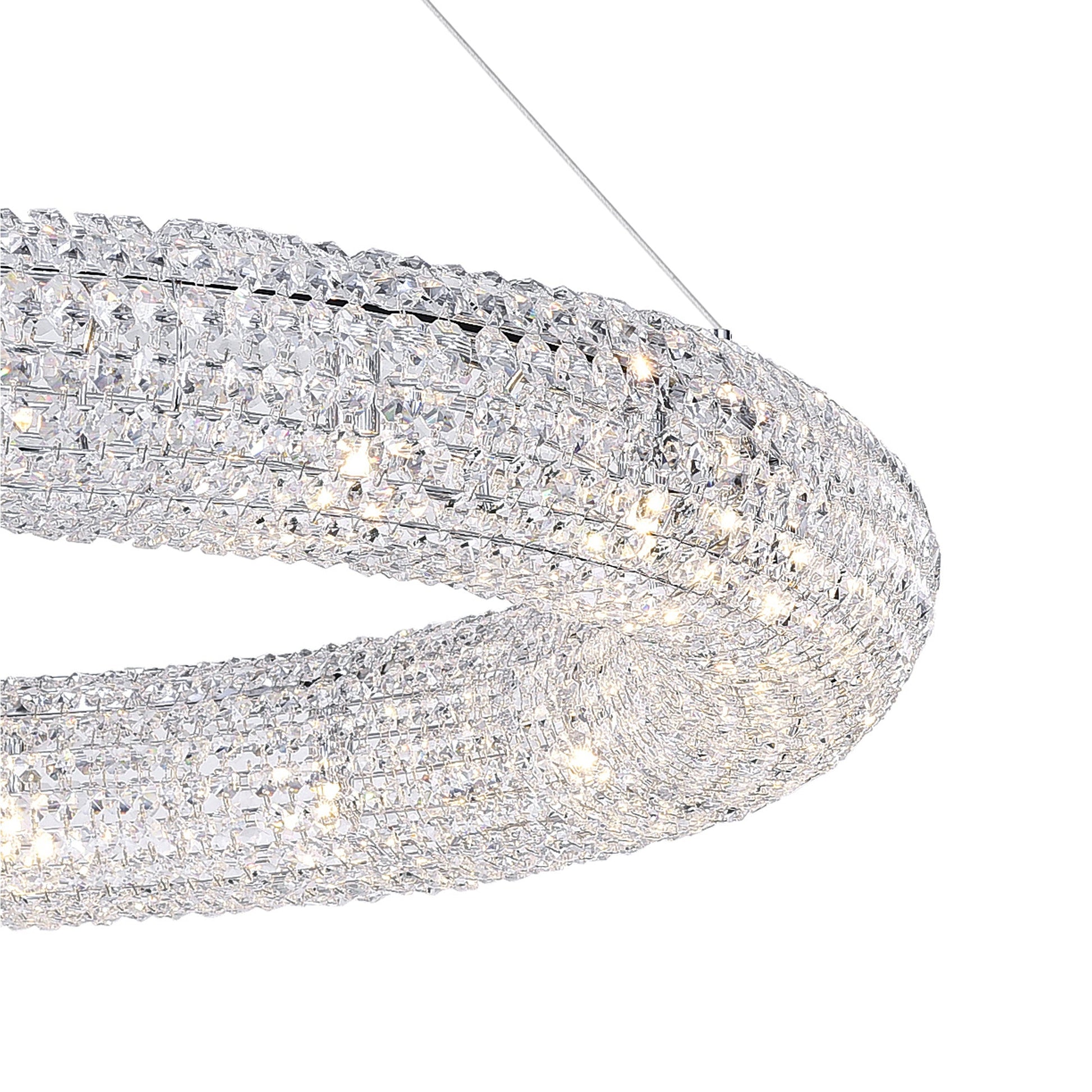 Veronique 16 Light Chrome Chandelier - CWI Lighting