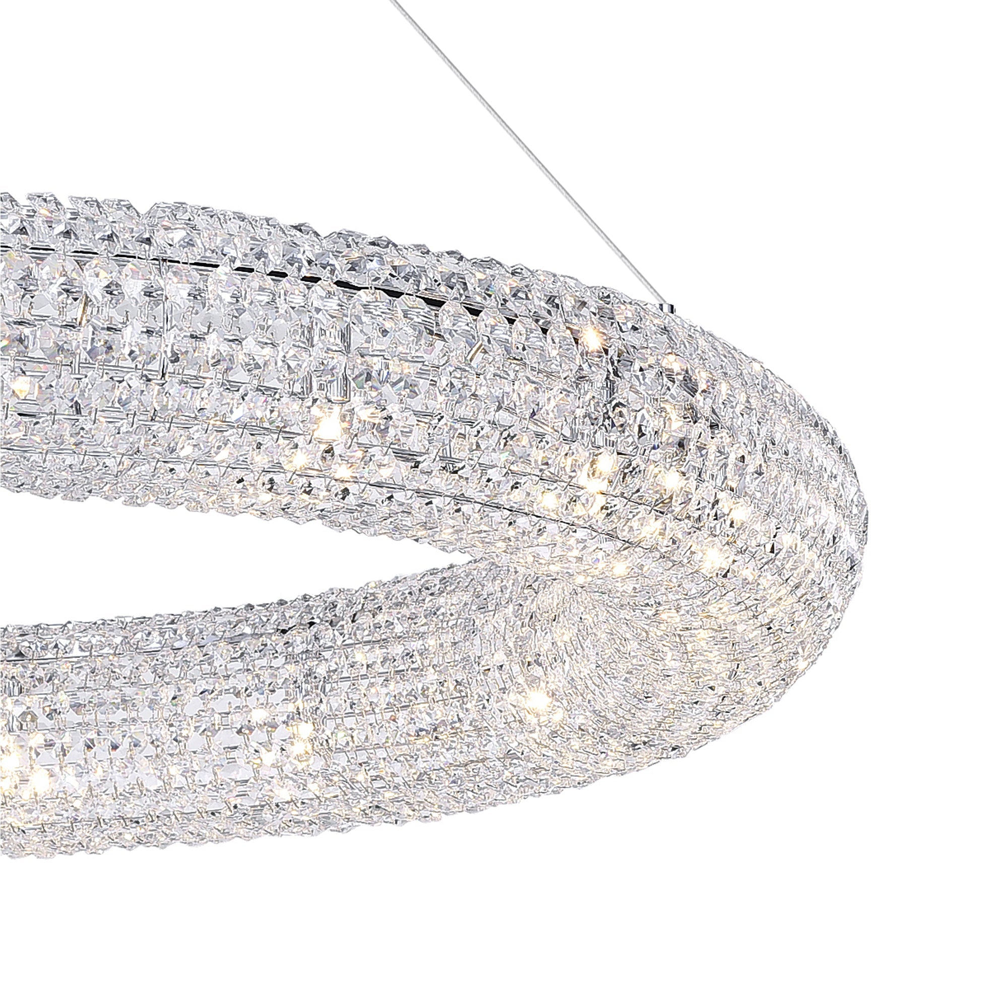 Veronique 16 Light Chrome Chandelier - CWI Lighting