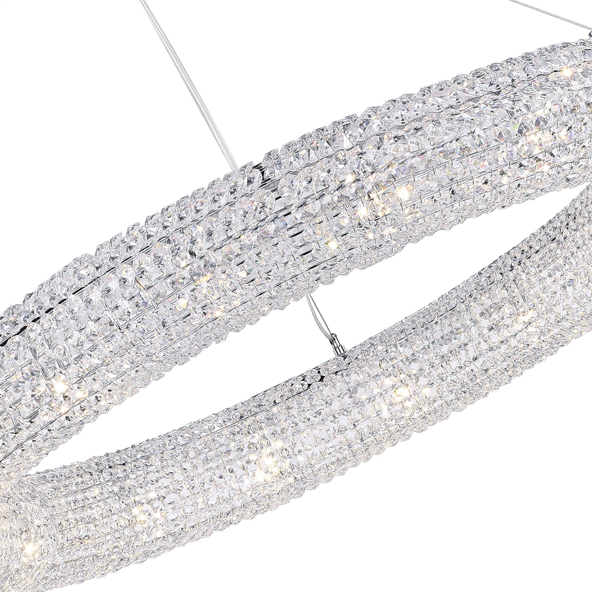 Veronique 16 Light Chrome Chandelier - CWI Lighting