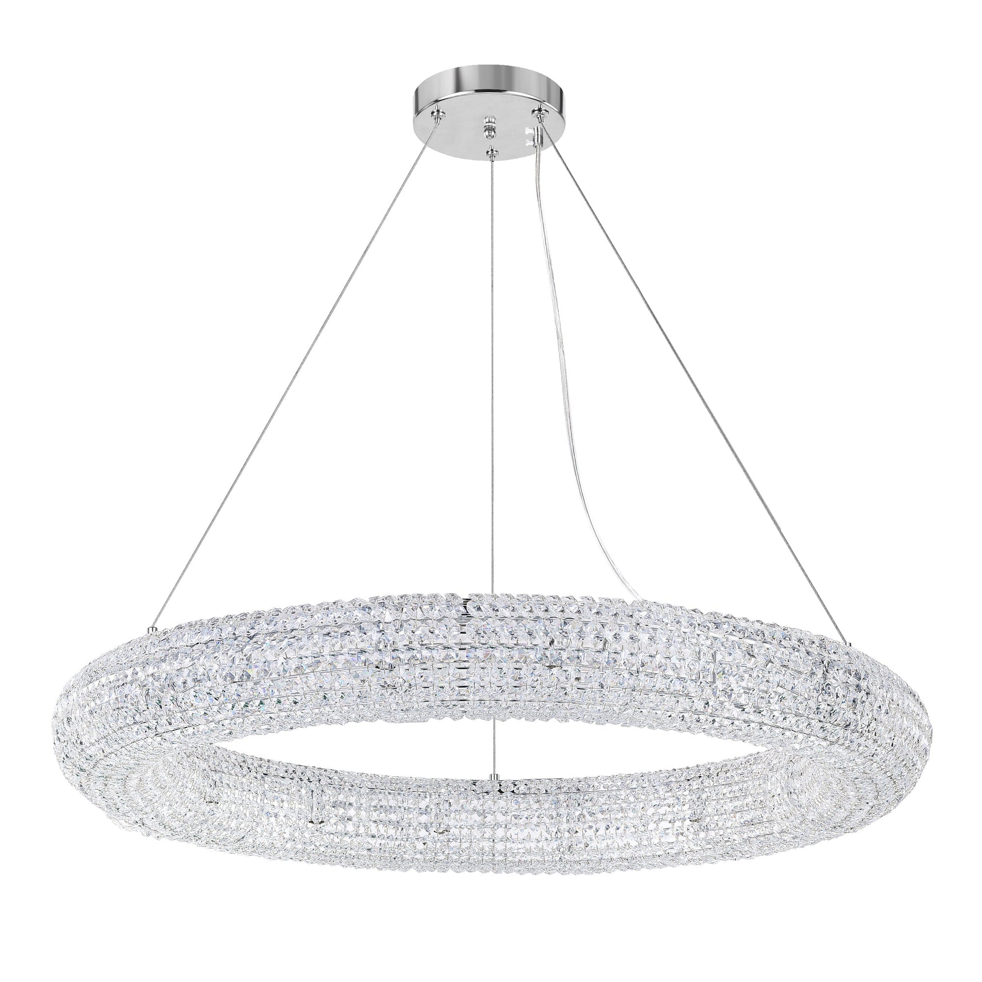 Veronique 16 Light Chrome Chandelier - CWI Lighting