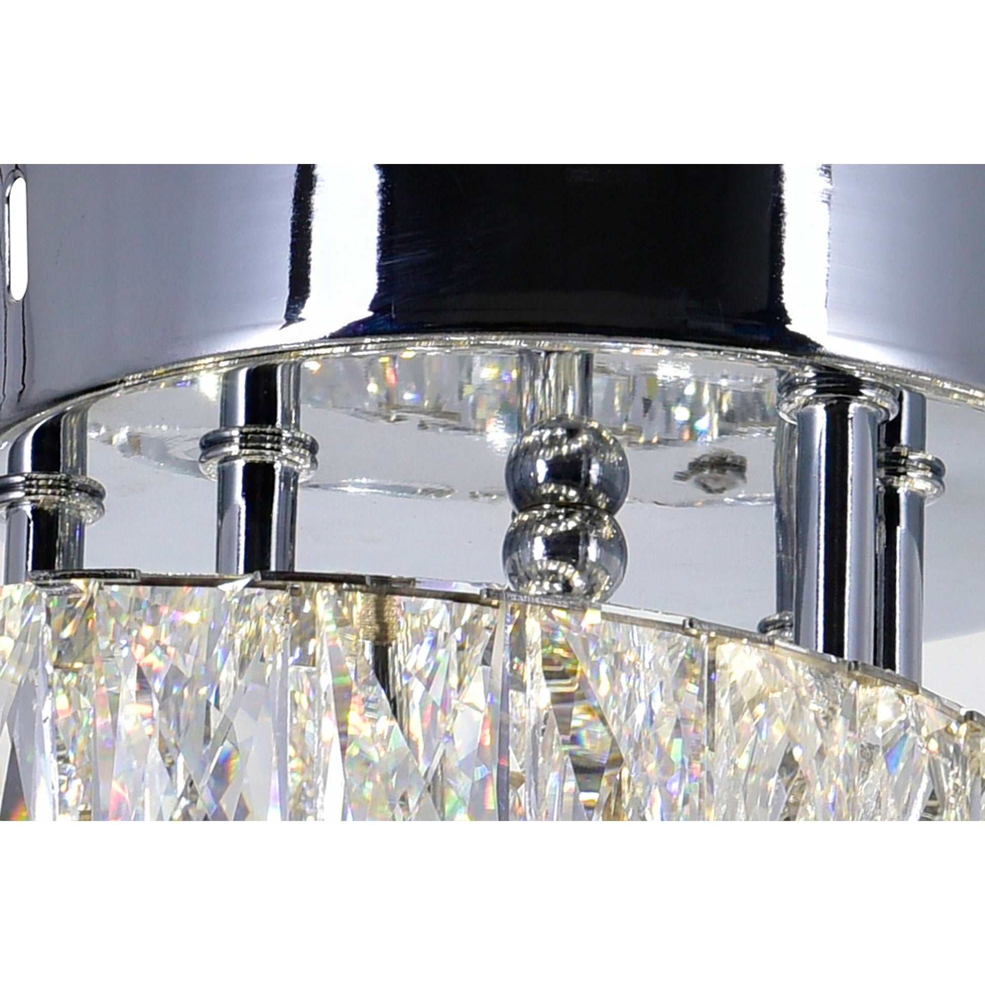 Vienna Integrated LED Chrome Flush Mount - CWI Lighting