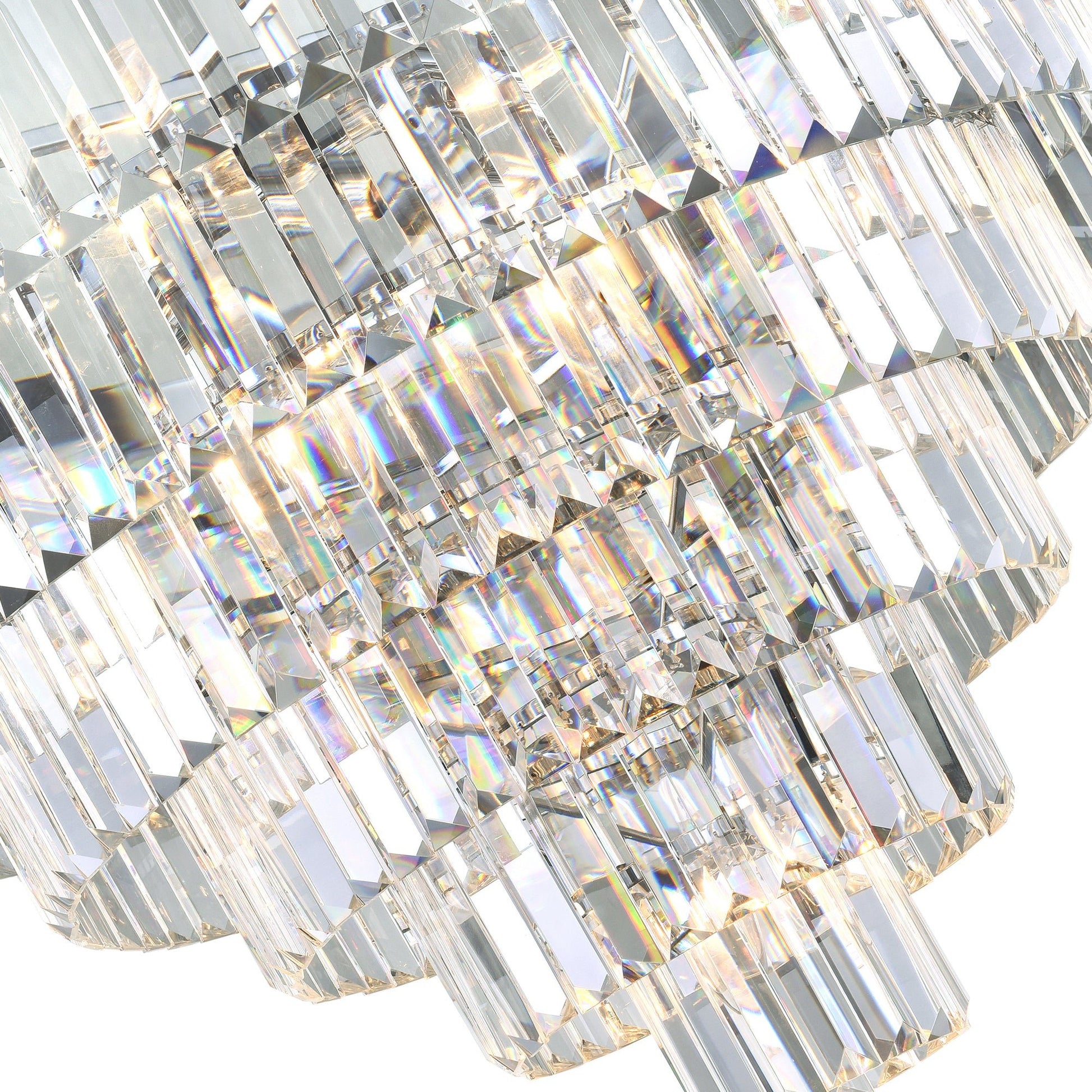 Weiss 15 Light Chrome Down Chandelier - CWI Lighting