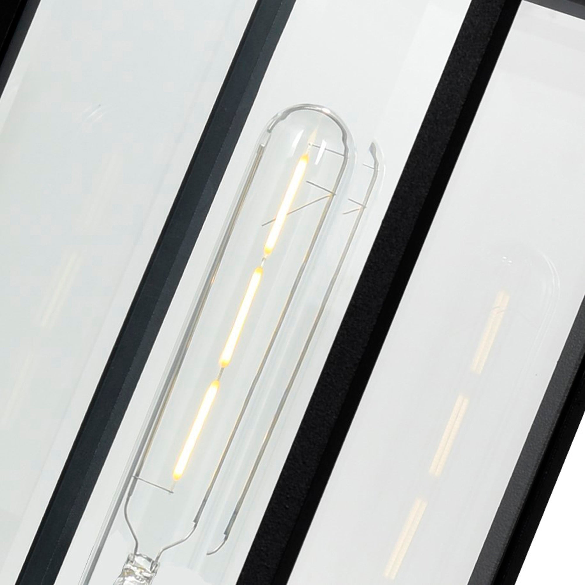 Windsor 1 Light Black Outdoor Lantern Head - CWI Lighting