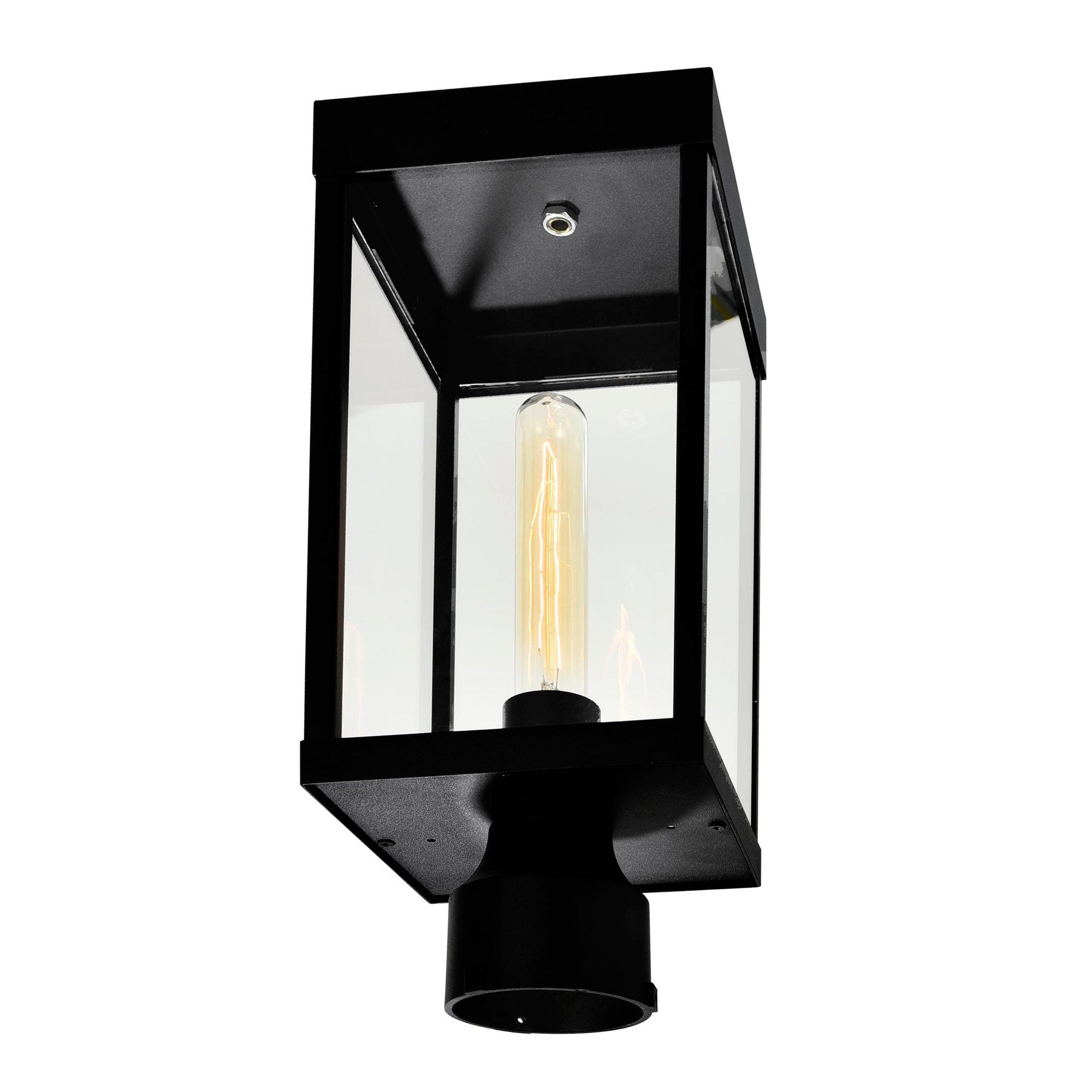 Windsor 1 Light Black Outdoor Lantern Head - CWI Lighting