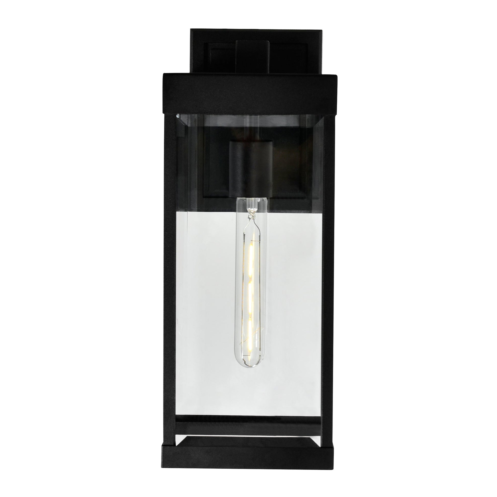 Windsor 1 Light Black Outdoor Wall Light - CWI Lighting