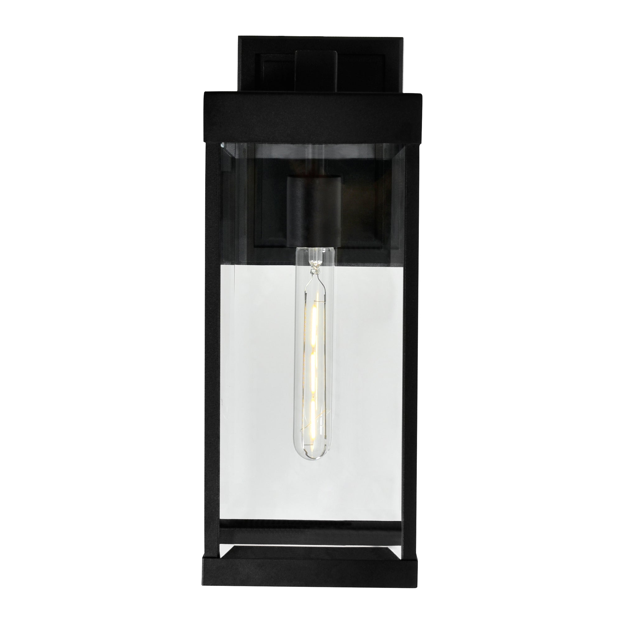 Windsor 1 Light Black Outdoor Wall Light - CWI Lighting