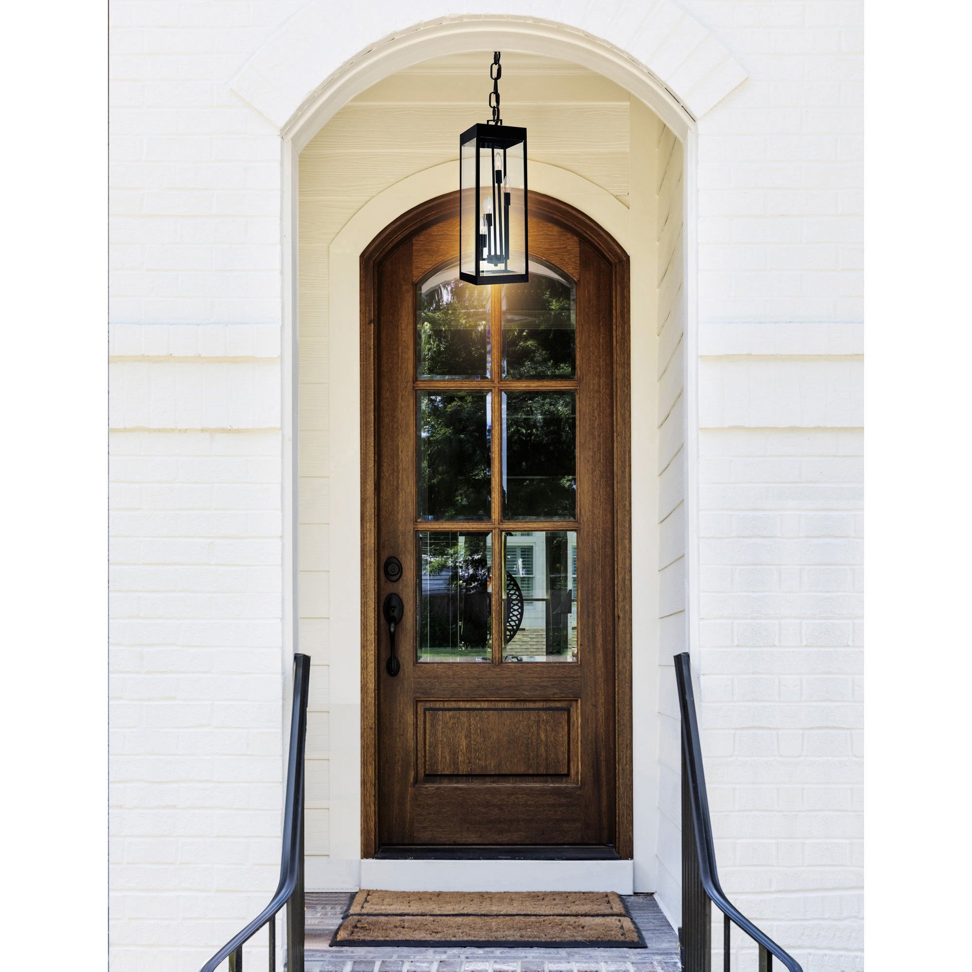 Windsor 4 Light Black Outdoor Pendant - CWI Lighting