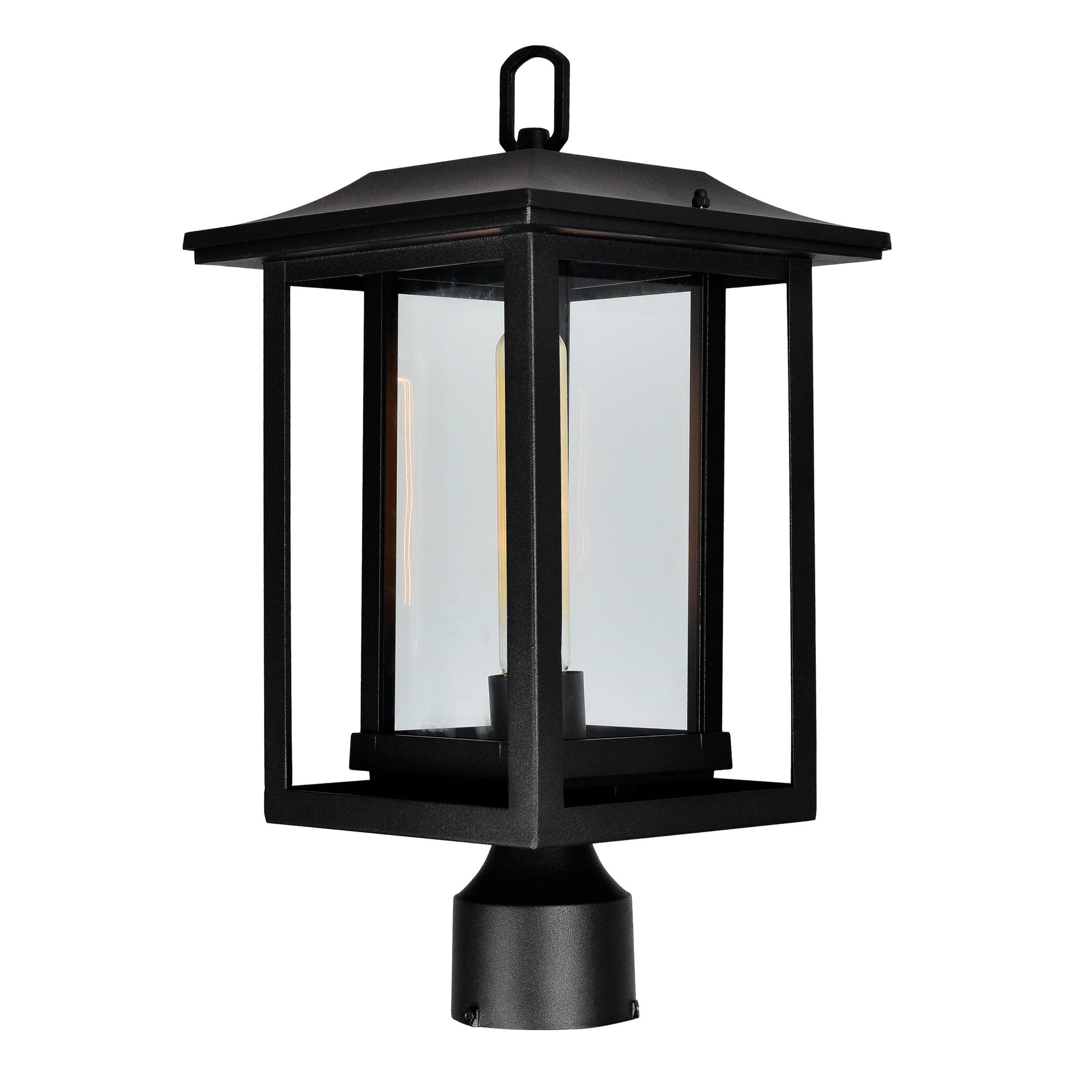 Winfield 1 Light Black Outdoor Lantern Head - CWI Lighting