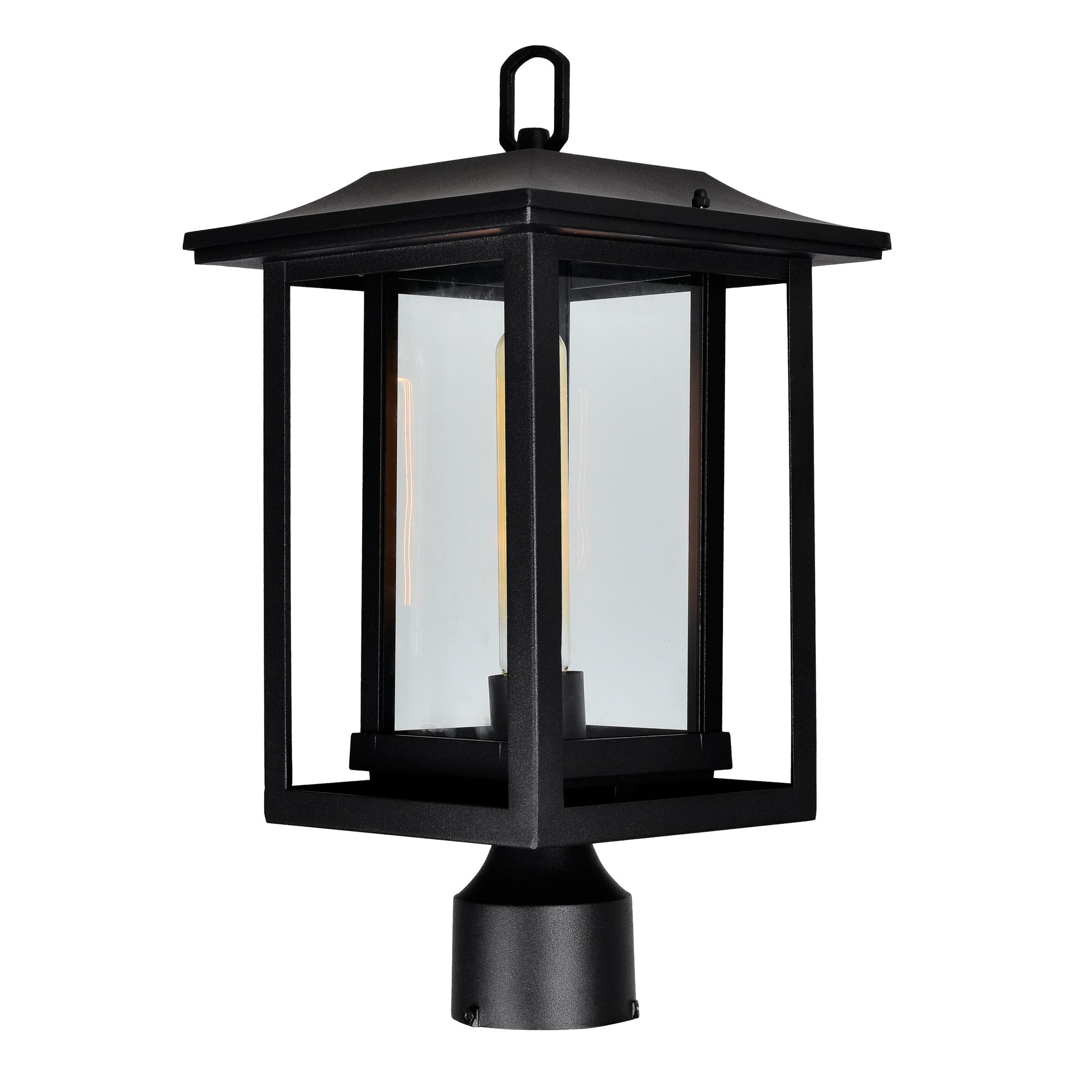 Winfield 1 Light Black Outdoor Lantern Head - CWI Lighting