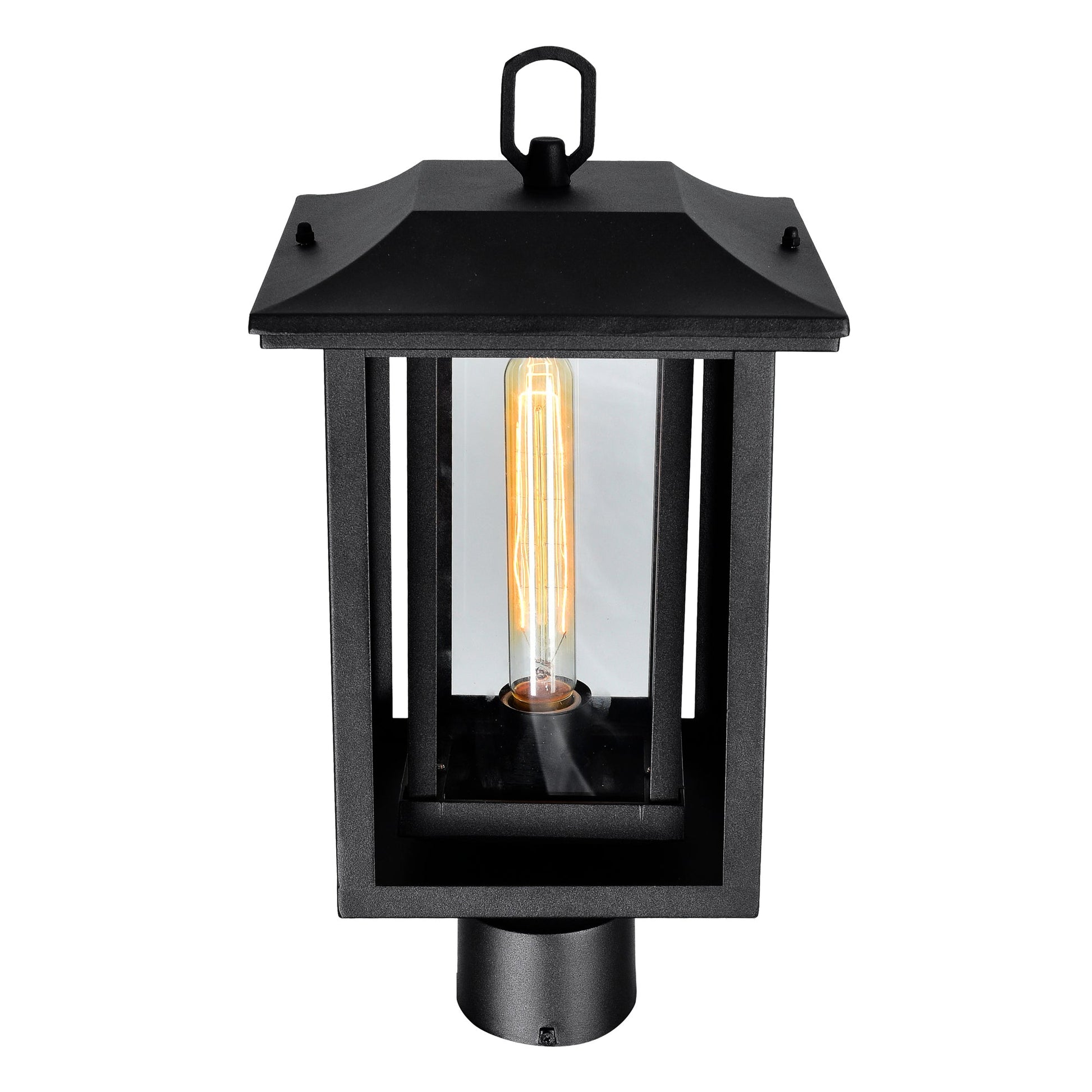 Winfield 1 Light Black Outdoor Lantern Head - CWI Lighting