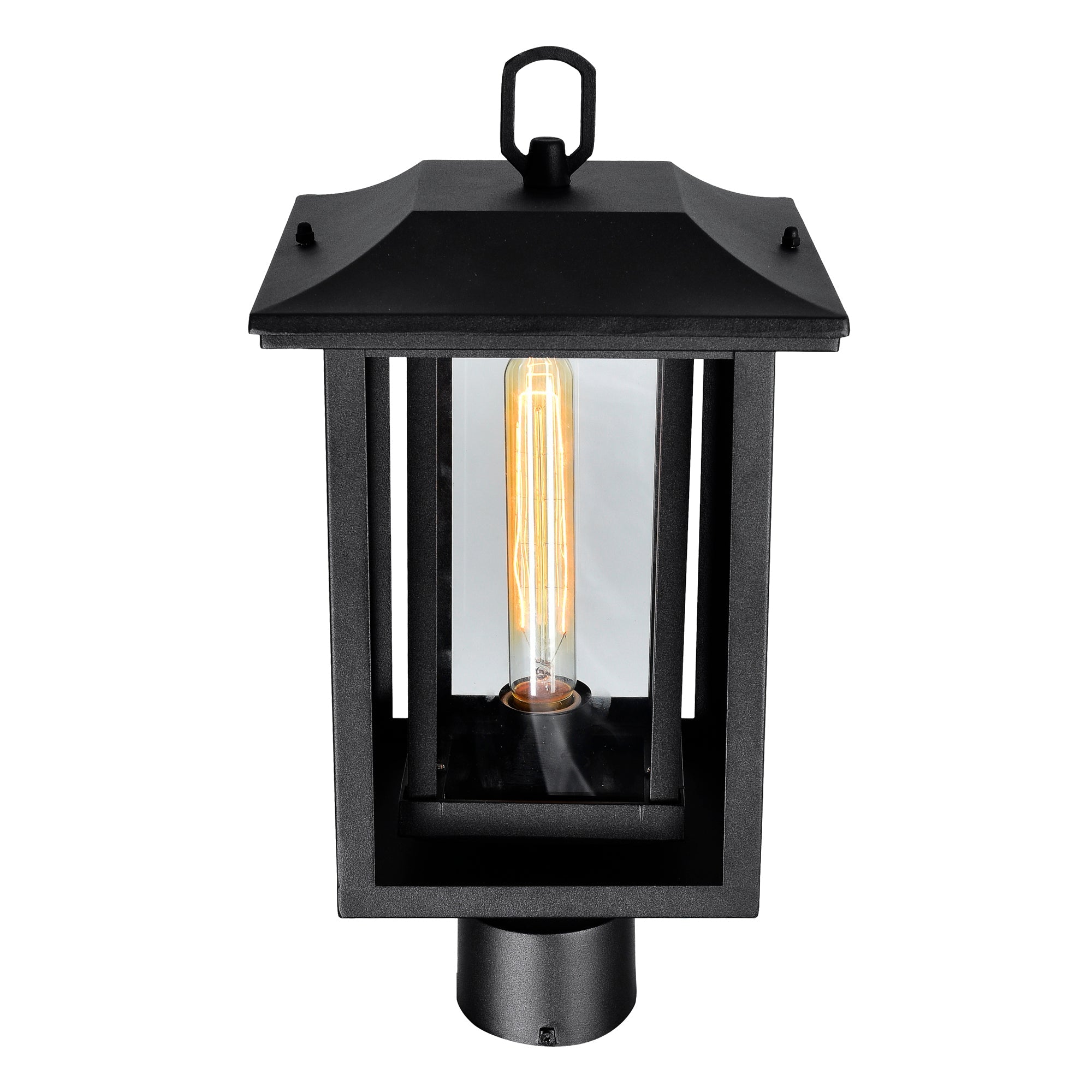 Winfield 1 Light Black Outdoor Lantern Head - CWI Lighting