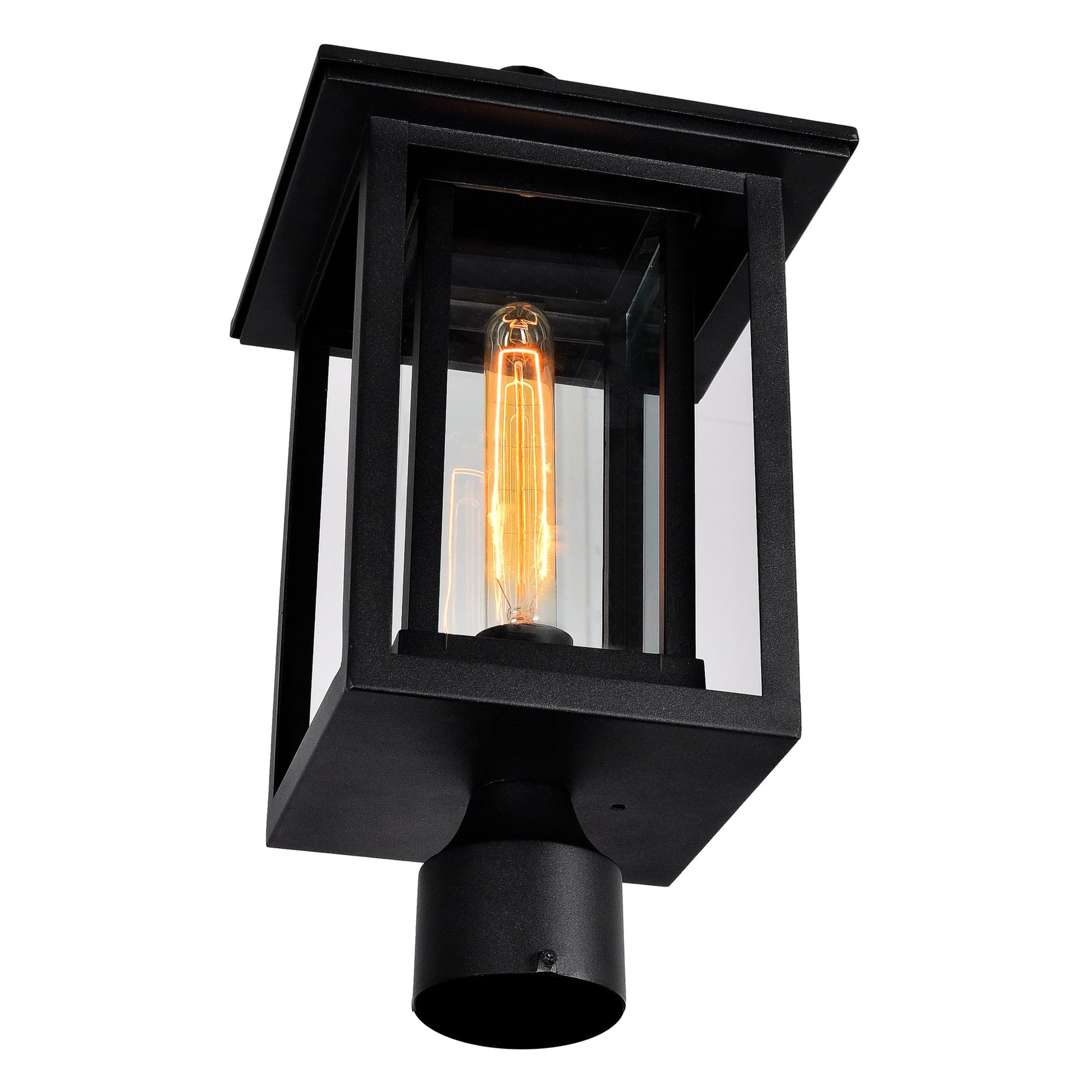 Winfield 1 Light Black Outdoor Lantern Head - CWI Lighting