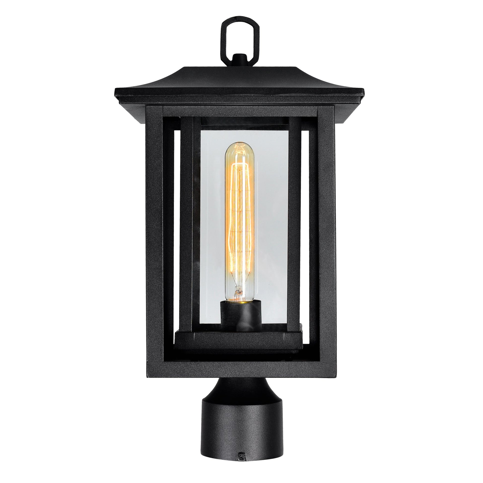 Winfield 1 Light Black Outdoor Lantern Head - CWI Lighting