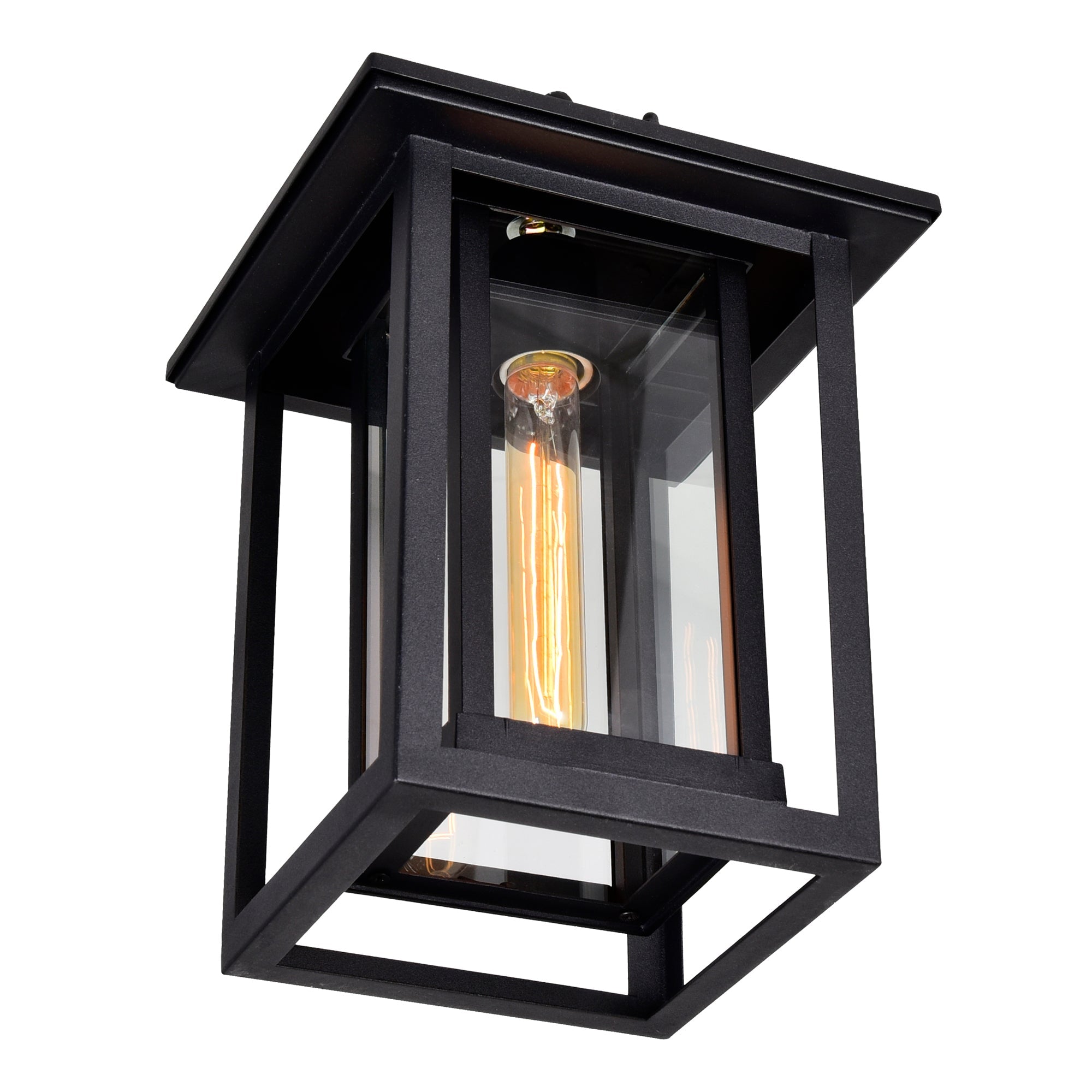 Winfield 1 Light Black Outdoor Pendant - CWI Lighting