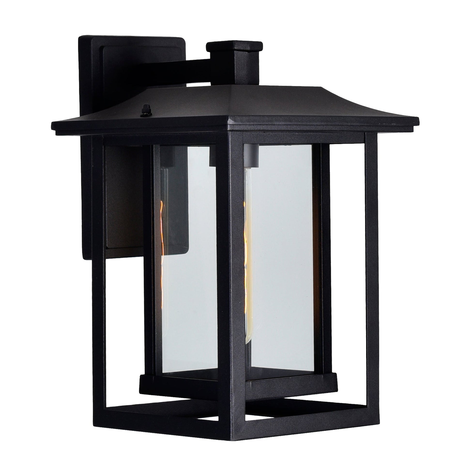 Winfield 1 Light Black Outdoor Wall Light - CWI Lighting