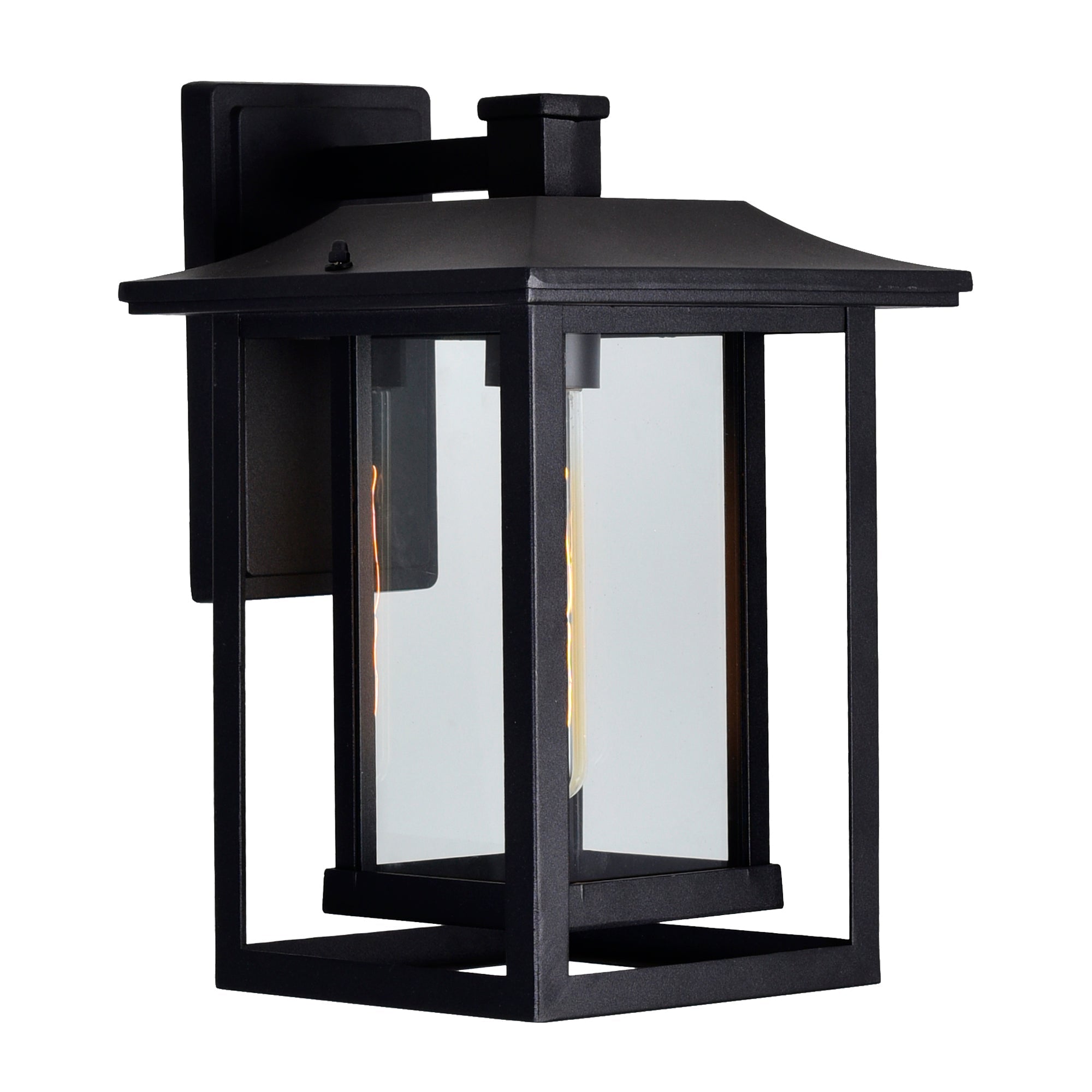 Winfield 1 Light Black Outdoor Wall Light - CWI Lighting