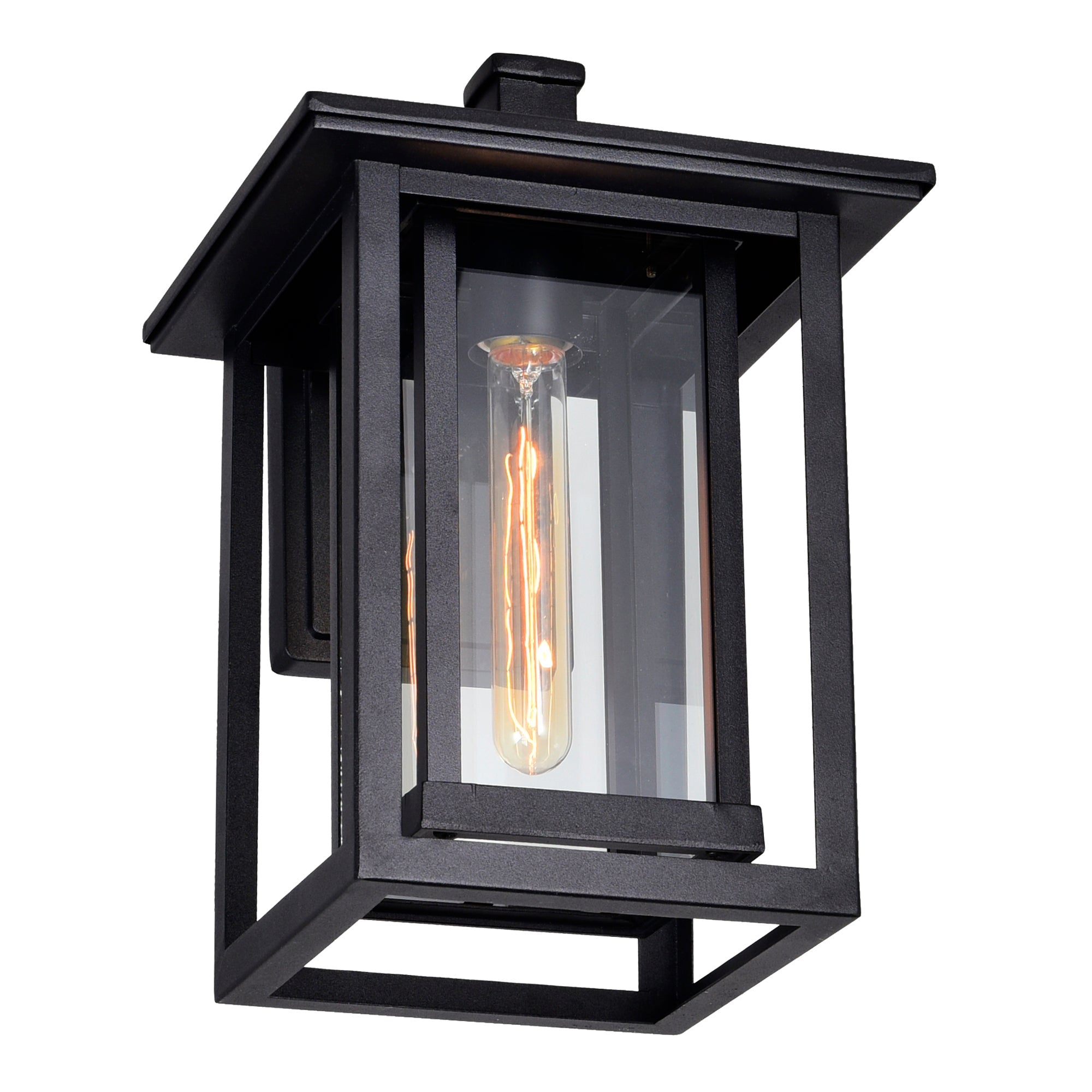 Winfield 1 Light Black Outdoor Wall Light - CWI Lighting