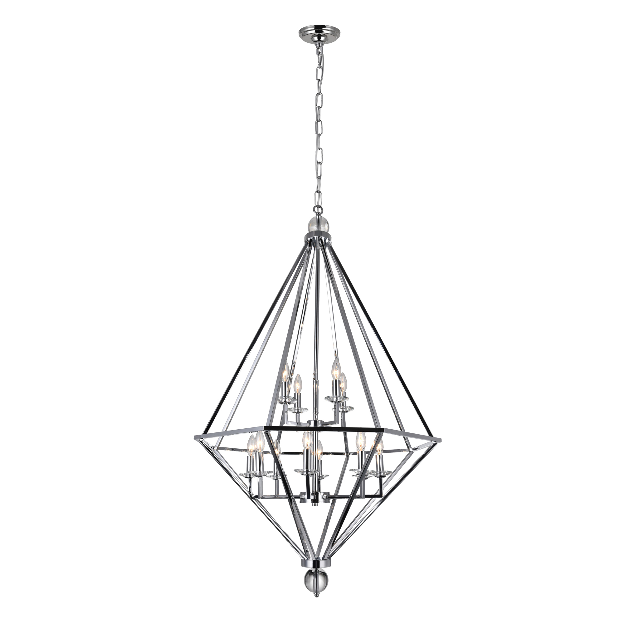 Calista 12 Light Chandelier With Chrome Finish