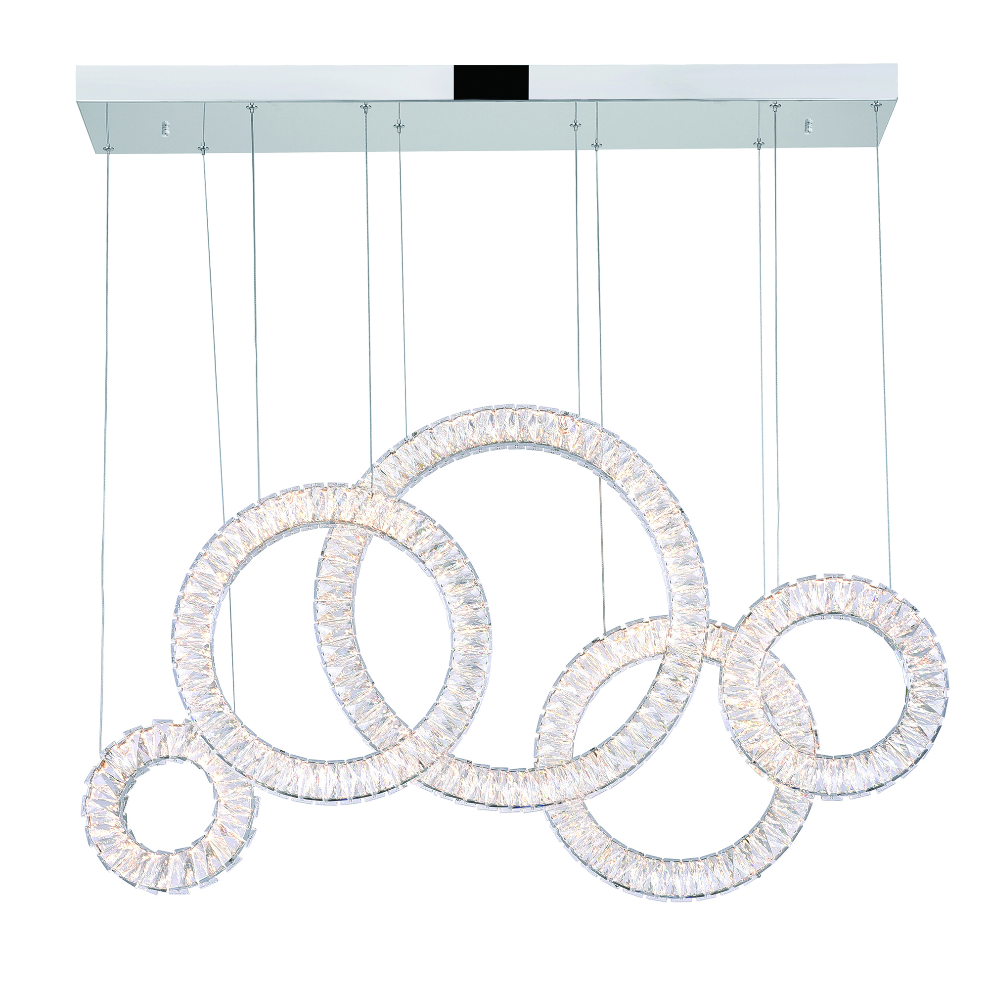 Celina LED Chandelier With Chrome Finish – CWI LIGHTING