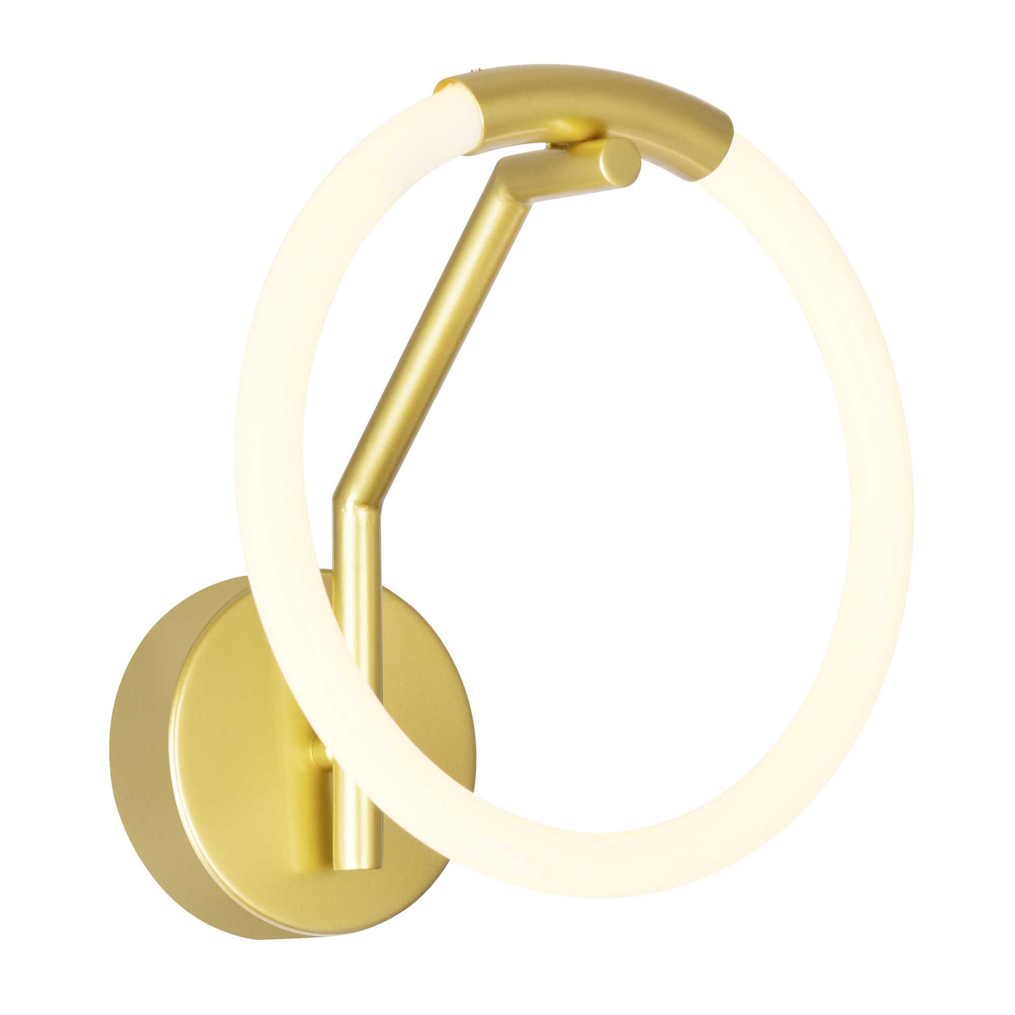 Hoops 1 Light LED Wall Sconce With Satin Gold Finish