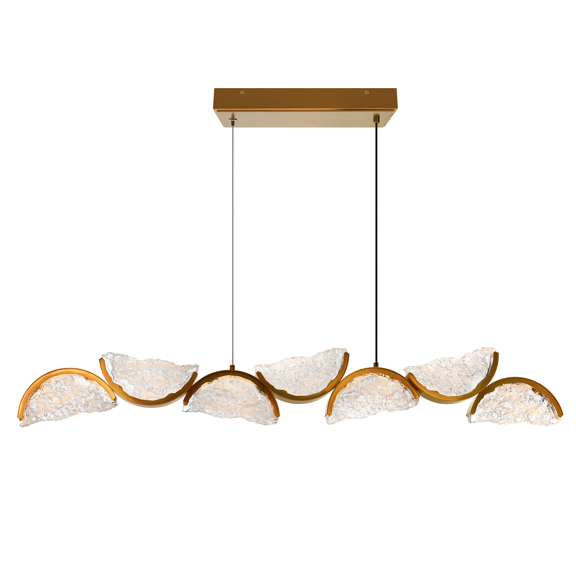 Moon Integrated LED Brass Chandelier – CWI LIGHTING