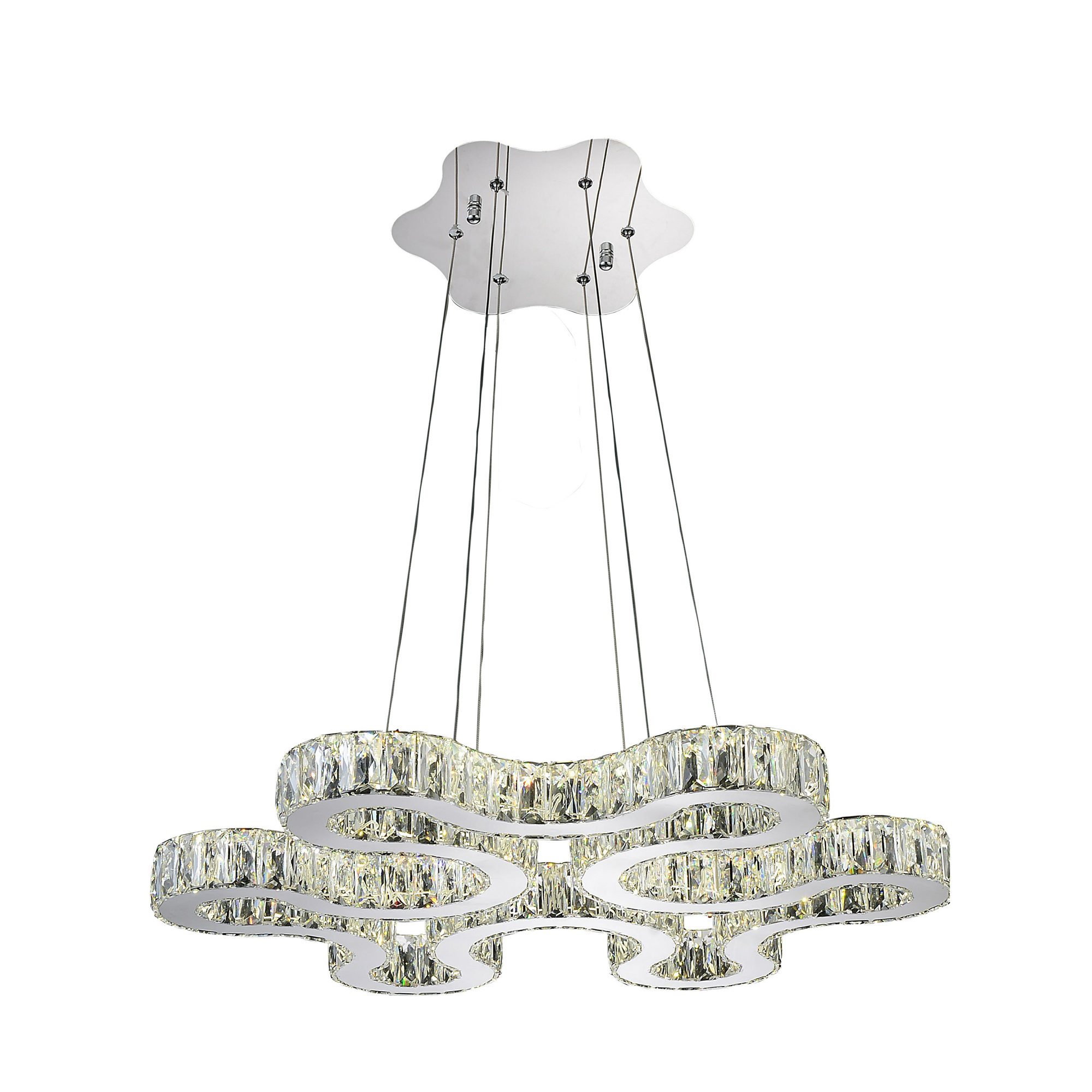 Odessa LED Chandelier With Chrome Finish