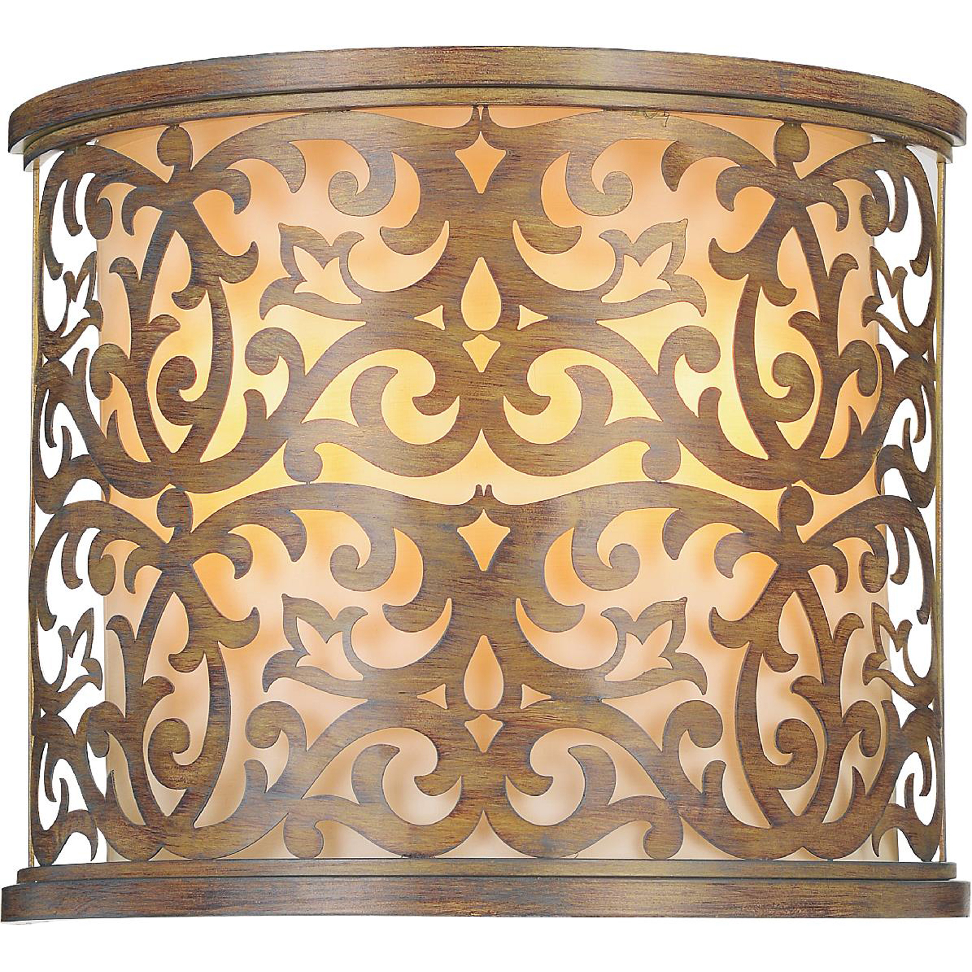 Nicole 2 Light Wall Sconce With Brushed Chocolate Finish